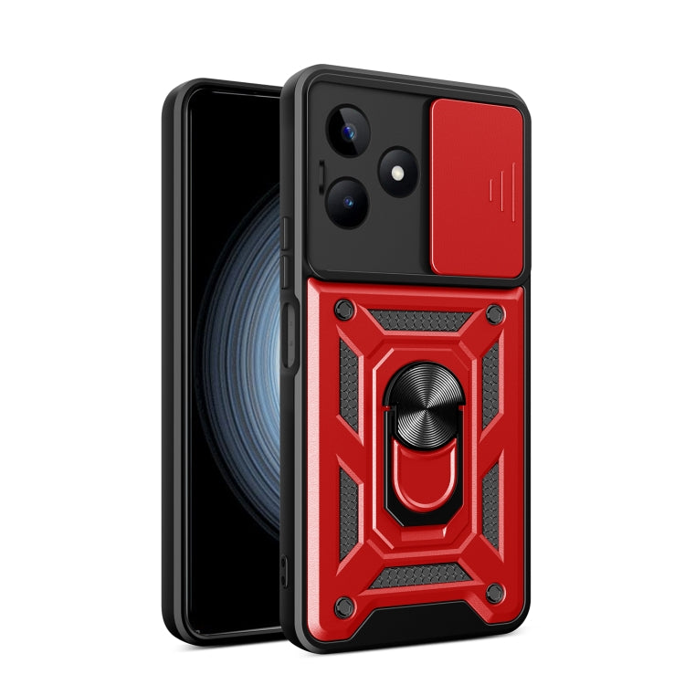 Cover per fotocamera scorrevole Custodia per telefono PC ibrida in TPU, For Realme C53 4G / Narzo N53 4G, For Realme 11 Pro 5G / 11 Pro+, For Realme C65 4G