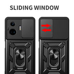 Cover per fotocamera scorrevole Custodia per telefono PC ibrida in TPU, For Realme GT3 5G, For Realme C21Y / C25Y, For Realme C25 / C15