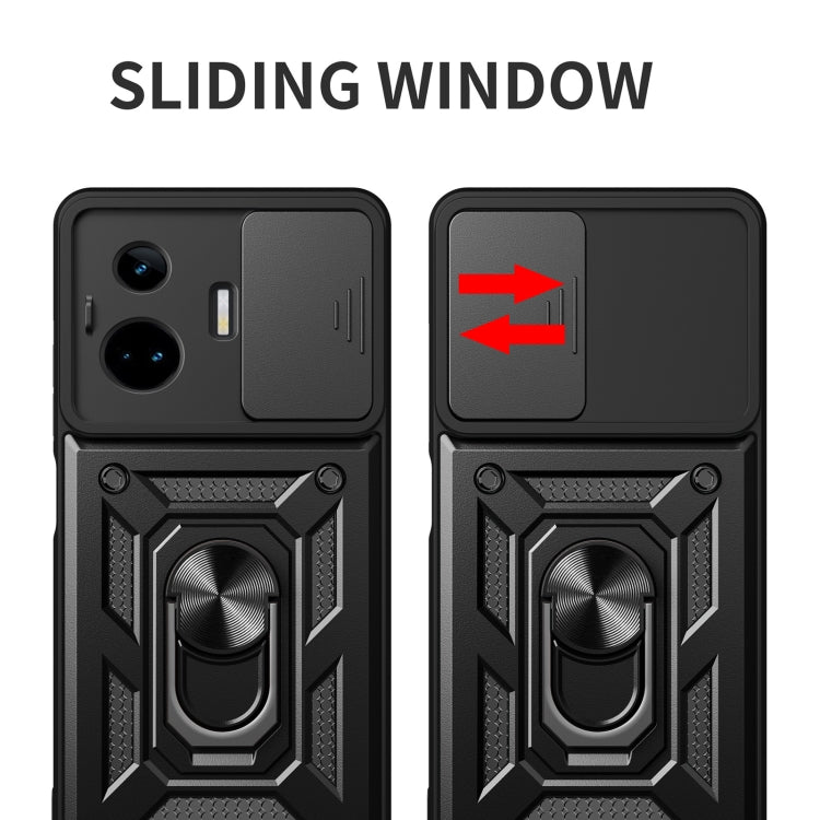 Cover per fotocamera scorrevole Custodia per telefono PC ibrida in TPU, For Realme GT3 5G, For Realme C21Y / C25Y, For Realme C25 / C15