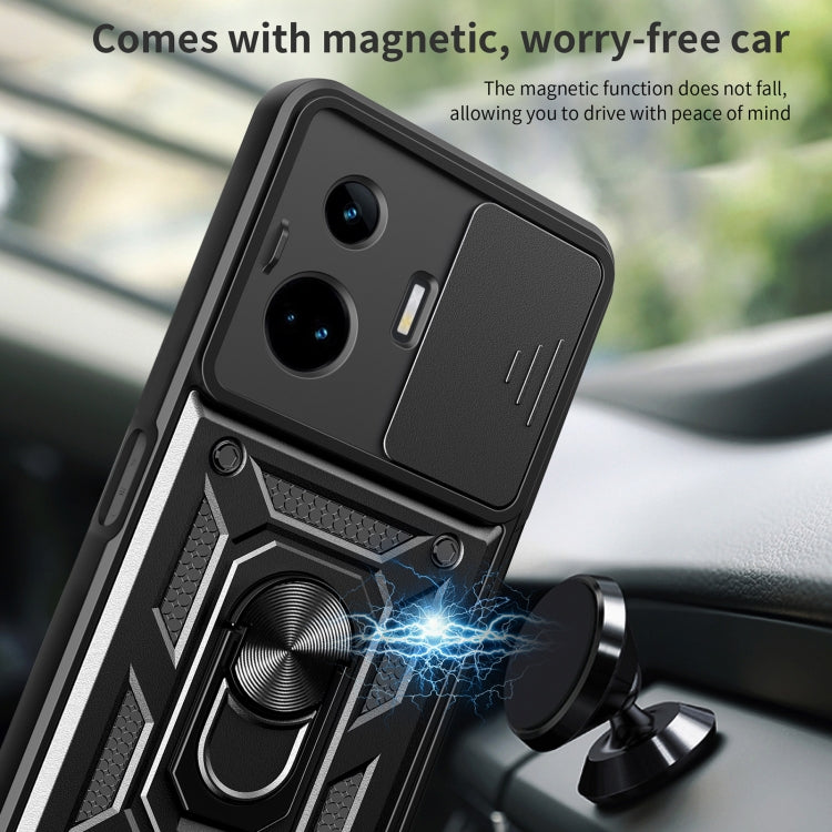 Cover per fotocamera scorrevole Custodia per telefono PC ibrida in TPU, For Realme GT3 5G, For Realme C21Y / C25Y, For Realme C25 / C15