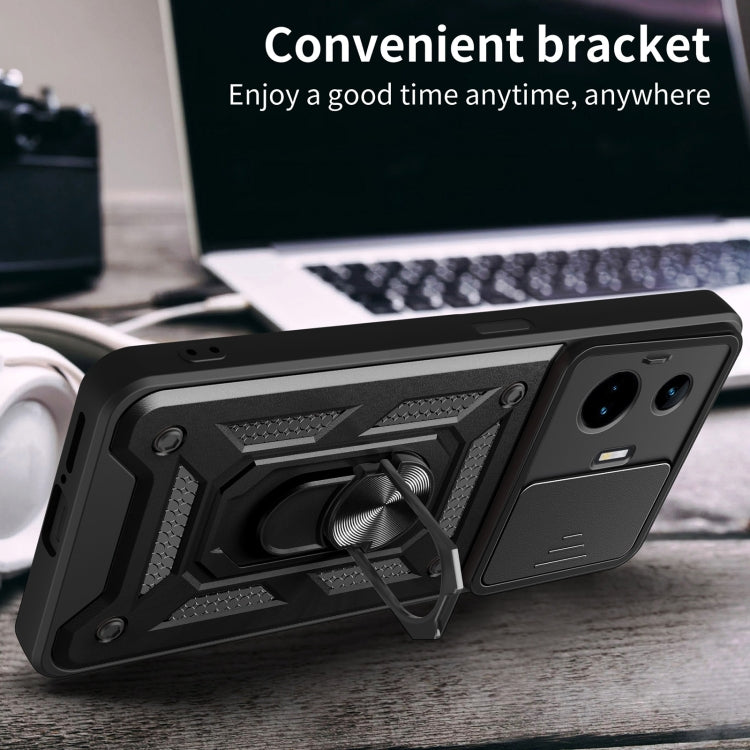 Cover per fotocamera scorrevole Custodia per telefono PC ibrida in TPU, For Realme GT3 5G, For Realme C21Y / C25Y, For Realme C25 / C15