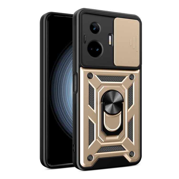 Cover per fotocamera scorrevole Custodia per telefono PC ibrida in TPU, For Realme GT3 5G, For Realme C21Y / C25Y, For Realme C25 / C15