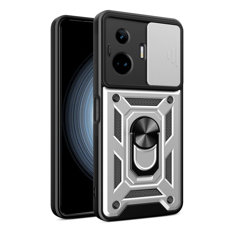 Cover per fotocamera scorrevole Custodia per telefono PC ibrida in TPU, For Realme GT3 5G, For Realme C21Y / C25Y, For Realme C25 / C15
