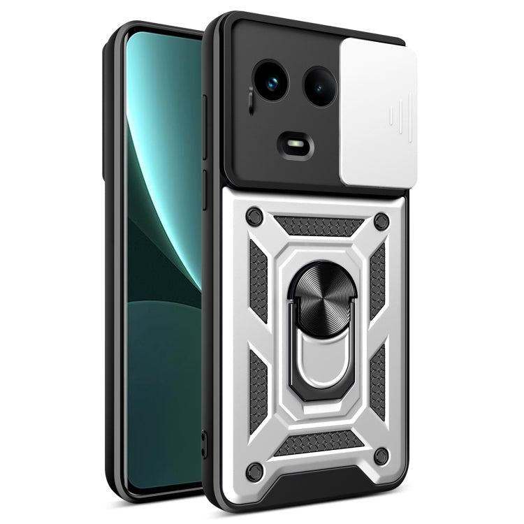 Cover per fotocamera scorrevole Custodia per telefono PC ibrida in TPU, For Realme 12+ 5G Global, For Realme 12 Pro / 12 Pro+ 5G, For Realme Narzo 60x 5G Global