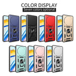 Cover per fotocamera scorrevole Custodia per telefono PC ibrida in TPU, For Realme 12+ 5G Global, For Realme 12 Pro / 12 Pro+ 5G, For Realme Narzo 60x 5G Global