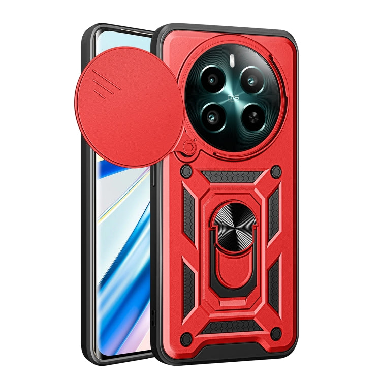 Cover per fotocamera scorrevole Custodia per telefono PC ibrida in TPU, For Realme 12+ 5G Global, For Realme 12 Pro / 12 Pro+ 5G, For Realme Narzo 60x 5G Global