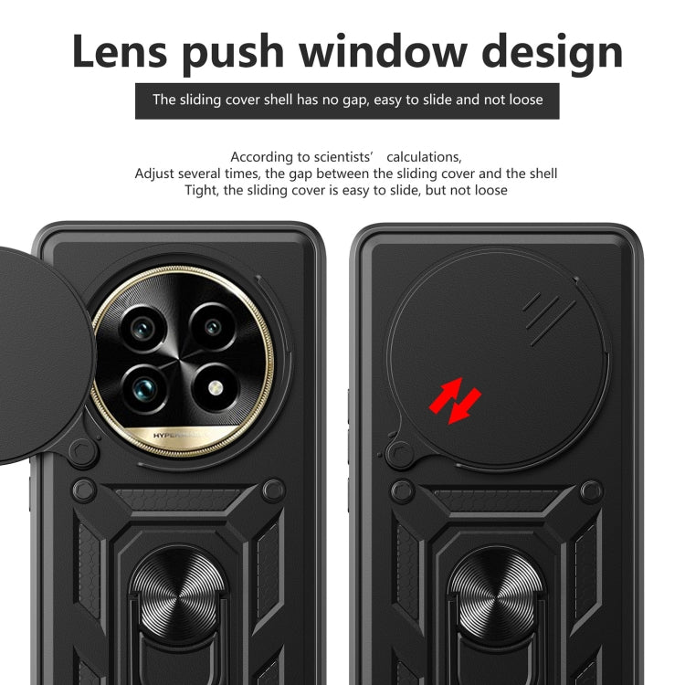 Cover per fotocamera scorrevole Custodia per telefono PC ibrida in TPU, For Realme 13 Pro / 13 Pro+ 5G, For Realme C61 / C63, For Realme 12 5G Global