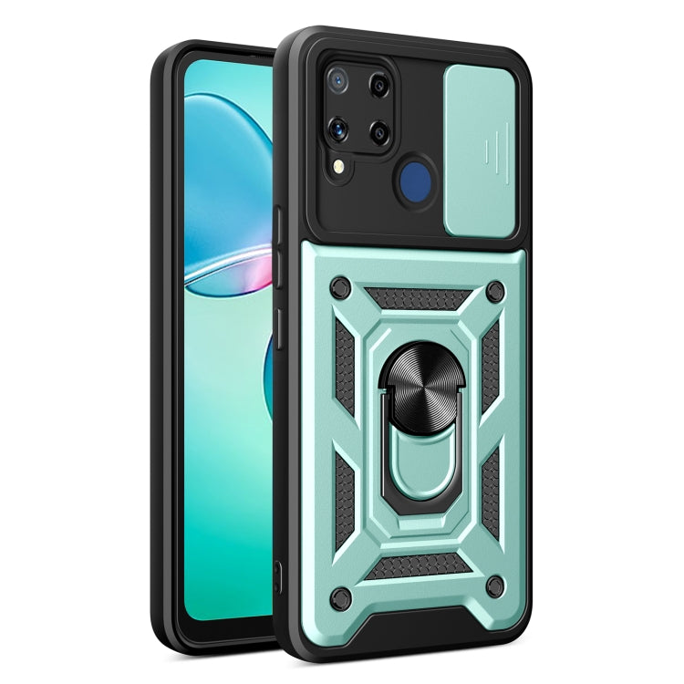 Cover per fotocamera scorrevole Custodia per telefono PC ibrida in TPU, For Realme GT3 5G, For Realme C21Y / C25Y, For Realme C25 / C15