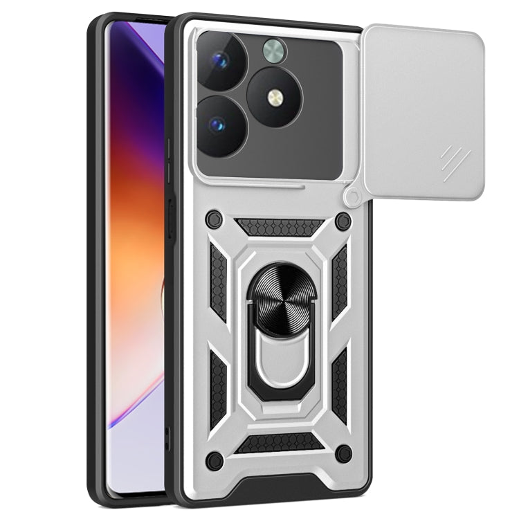 Cover per fotocamera scorrevole Custodia per telefono PC ibrida in TPU, For Realme 13 Pro / 13 Pro+ 5G, For Realme C61 / C63, For Realme 12 5G Global