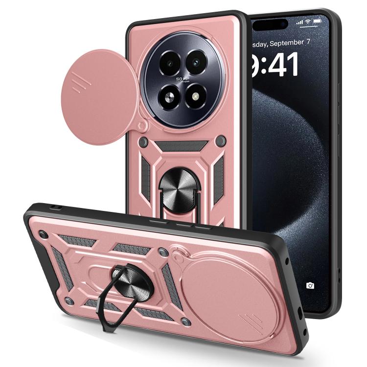 Cover per fotocamera scorrevole Custodia per telefono PC ibrida in TPU, For Realme P3 Pro 5G, For Realme C75 4G / 14x 5G Global, For Realme 13+ 5G