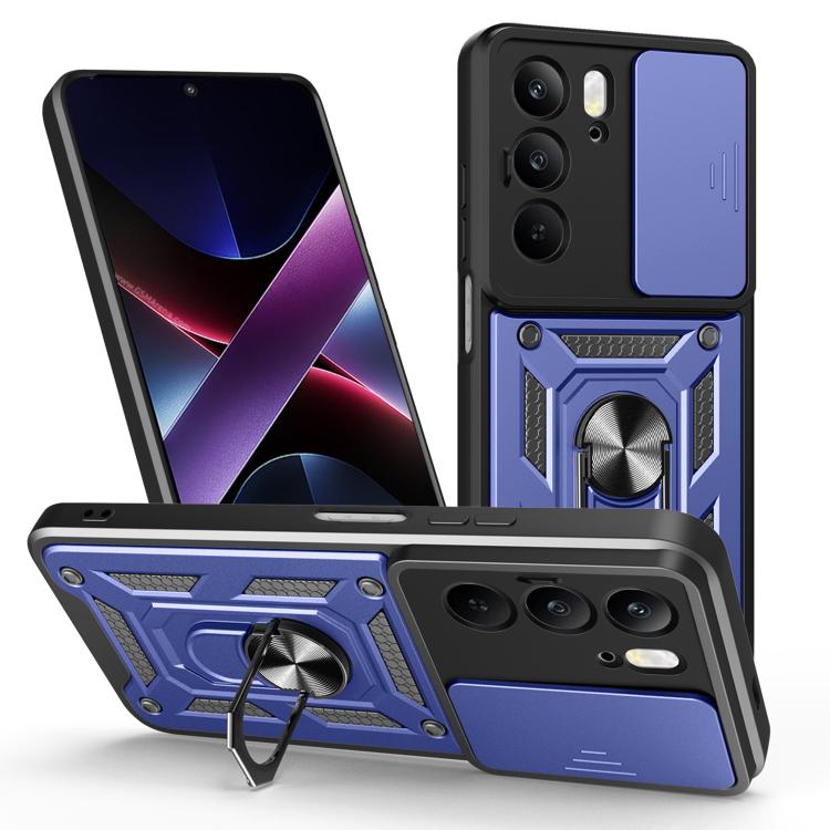 Cover per fotocamera scorrevole Custodia per telefono PC ibrida in TPU, For Realme P3 Pro 5G, For Realme C75 4G / 14x 5G Global, For Realme 13+ 5G