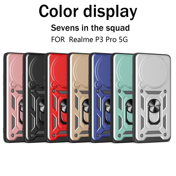 Cover per fotocamera scorrevole Custodia per telefono PC ibrida in TPU, For Realme P3 Pro 5G, For Realme C75 4G / 14x 5G Global, For Realme 13+ 5G