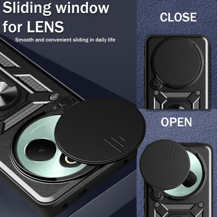 Cover per fotocamera scorrevole Custodia per telefono PC ibrida in TPU, For Realme P3 Pro 5G, For Realme C75 4G / 14x 5G Global, For Realme 13+ 5G