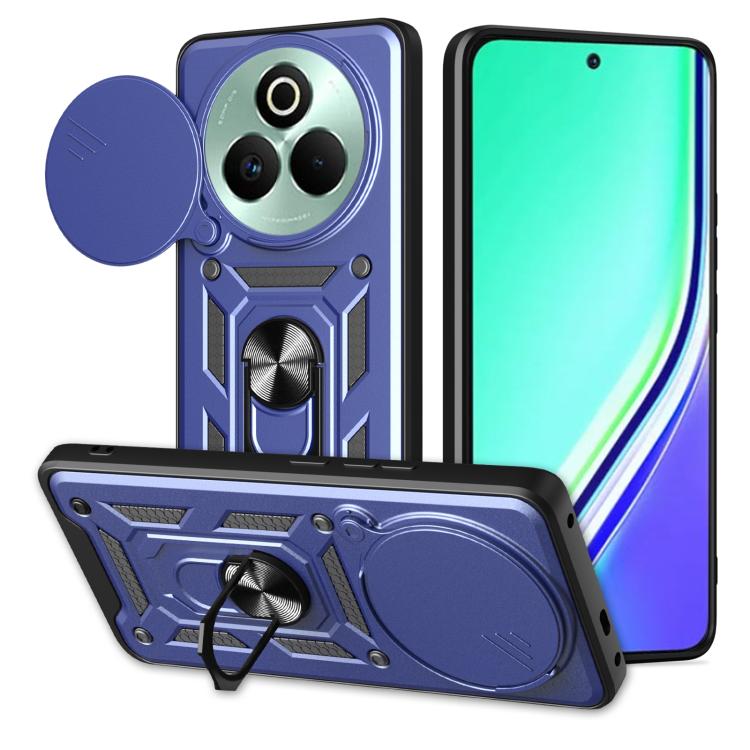 Cover per fotocamera scorrevole Custodia per telefono PC ibrida in TPU, For Realme P3 Pro 5G, For Realme C75 4G / 14x 5G Global, For Realme 13+ 5G
