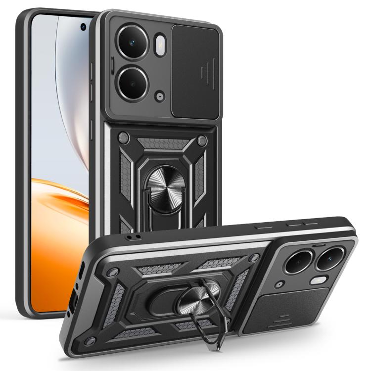 Cover per fotocamera scorrevole Custodia per telefono PC ibrida in TPU, For Realme 15T 5G, For Realme C71 4G, For Realme Neo7x / P3 5G