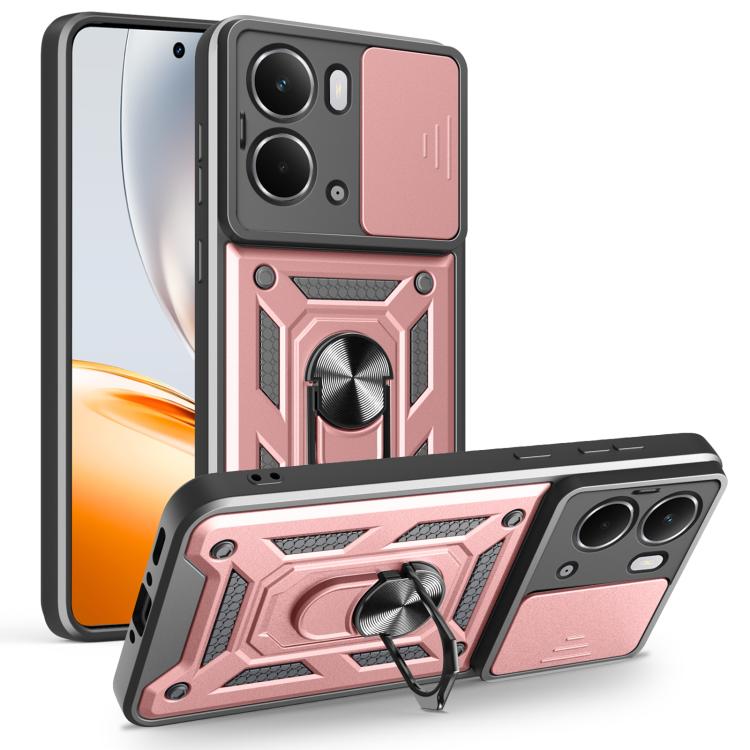 Cover per fotocamera scorrevole Custodia per telefono PC ibrida in TPU, For Realme 15T 5G, For Realme C71 4G, For Realme Neo7x / P3 5G