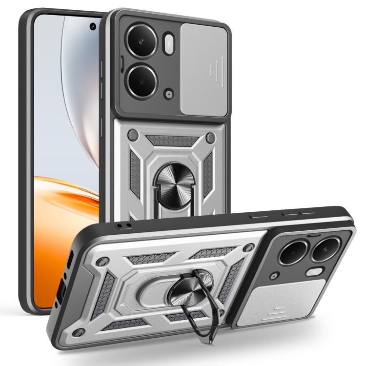 Cover per fotocamera scorrevole Custodia per telefono PC ibrida in TPU, For Realme 15T 5G, For Realme C71 4G, For Realme Neo7x / P3 5G