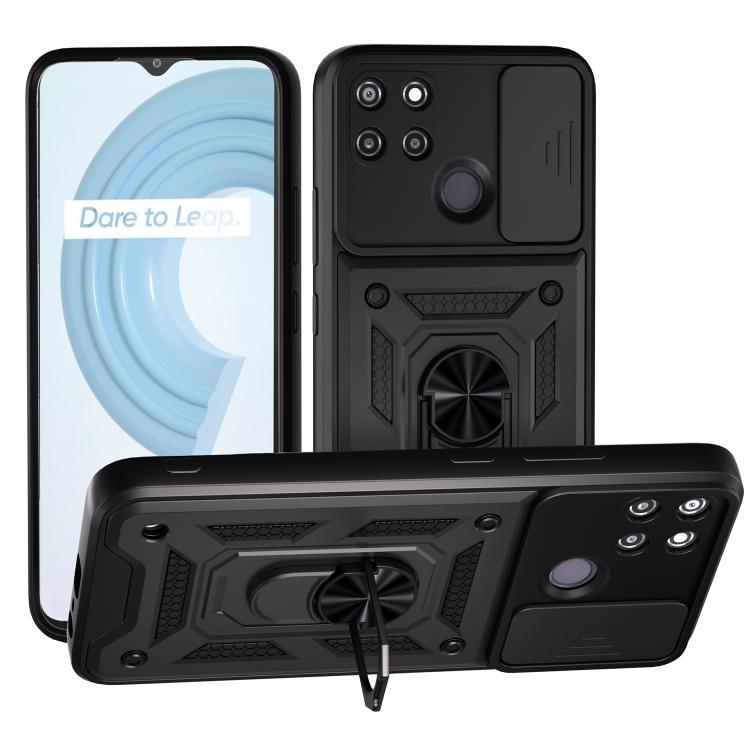 Cover per fotocamera scorrevole Custodia per telefono PC ibrida in TPU, For Realme GT3 5G, For Realme C21Y / C25Y, For Realme C25 / C15
