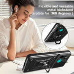 Cover per fotocamera scorrevole Custodia per telefono PC ibrida in TPU, For Realme 5 Pro, For Realme 5
