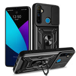 Cover per fotocamera scorrevole Custodia per telefono PC ibrida in TPU, For Realme 5 Pro, For Realme 5