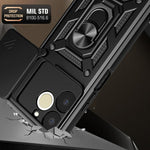 Cover per fotocamera scorrevole Custodia per telefono PC ibrida in TPU, For Realme C71 India / Note 70T 4G, For Realme 15x 5G India / C85 5G, For Realme C85 Pro 5G India