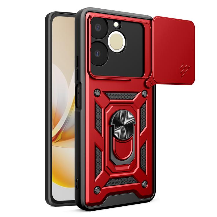 Cover per fotocamera scorrevole Custodia per telefono PC ibrida in TPU, For Realme C71 India / Note 70T 4G, For Realme 15x 5G India / C85 5G, For Realme C85 Pro 5G India