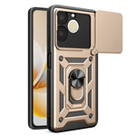 Cover per fotocamera scorrevole Custodia per telefono PC ibrida in TPU, For Realme C71 India / Note 70T 4G, For Realme 15x 5G India / C85 5G, For Realme C85 Pro 5G India