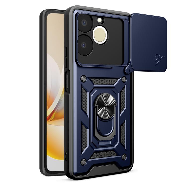 Cover per fotocamera scorrevole Custodia per telefono PC ibrida in TPU, For Realme C71 India / Note 70T 4G, For Realme 15x 5G India / C85 5G, For Realme C85 Pro 5G India