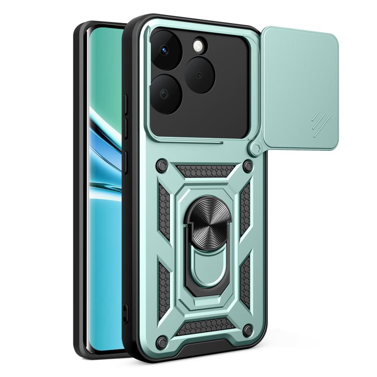 Cover per fotocamera scorrevole Custodia per telefono PC ibrida in TPU, For Realme 15T 5G, For Realme C71 4G, For Realme Neo7x / P3 5G