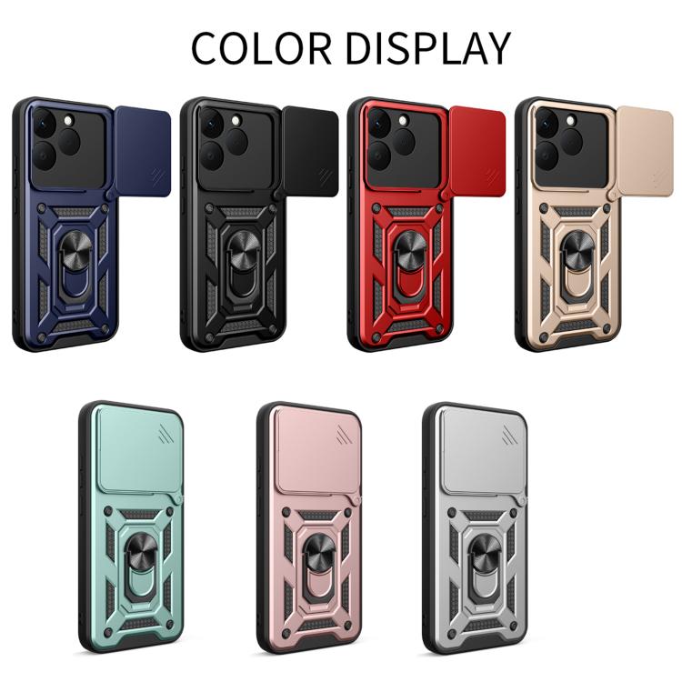 Cover per fotocamera scorrevole Custodia per telefono PC ibrida in TPU, For Realme 15T 5G, For Realme C71 4G, For Realme Neo7x / P3 5G