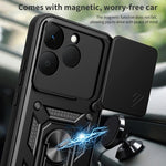 Cover per fotocamera scorrevole Custodia per telefono PC ibrida in TPU, For Realme 15T 5G, For Realme C71 4G, For Realme Neo7x / P3 5G