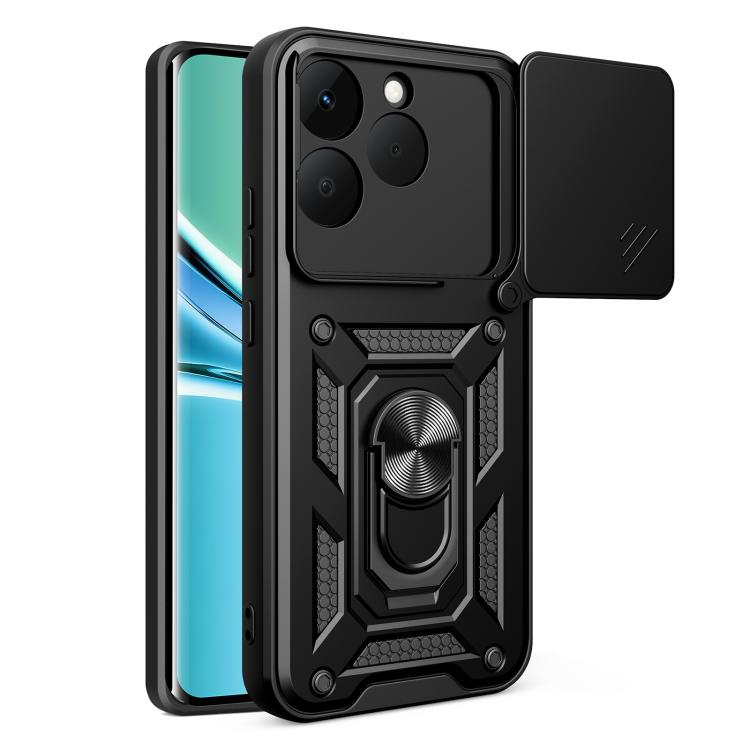 Cover per fotocamera scorrevole Custodia per telefono PC ibrida in TPU, For Realme 15T 5G, For Realme C71 4G, For Realme Neo7x / P3 5G
