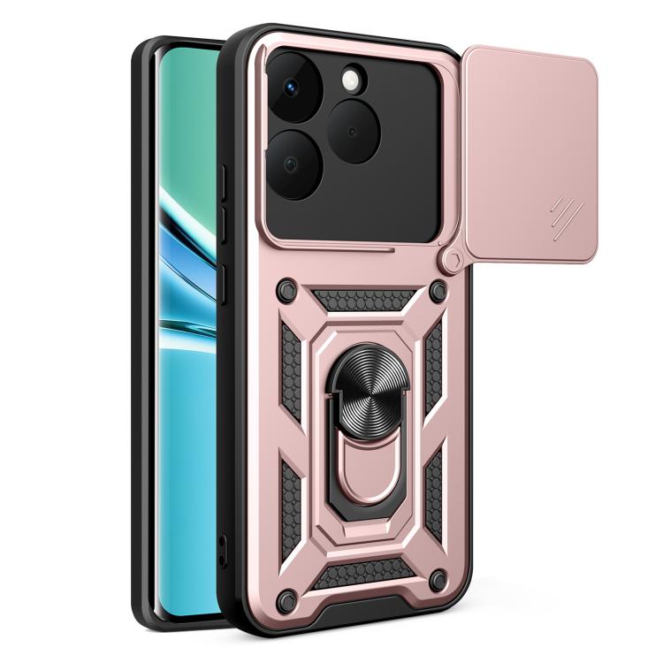 Cover per fotocamera scorrevole Custodia per telefono PC ibrida in TPU, For Realme 15T 5G, For Realme C71 4G, For Realme Neo7x / P3 5G