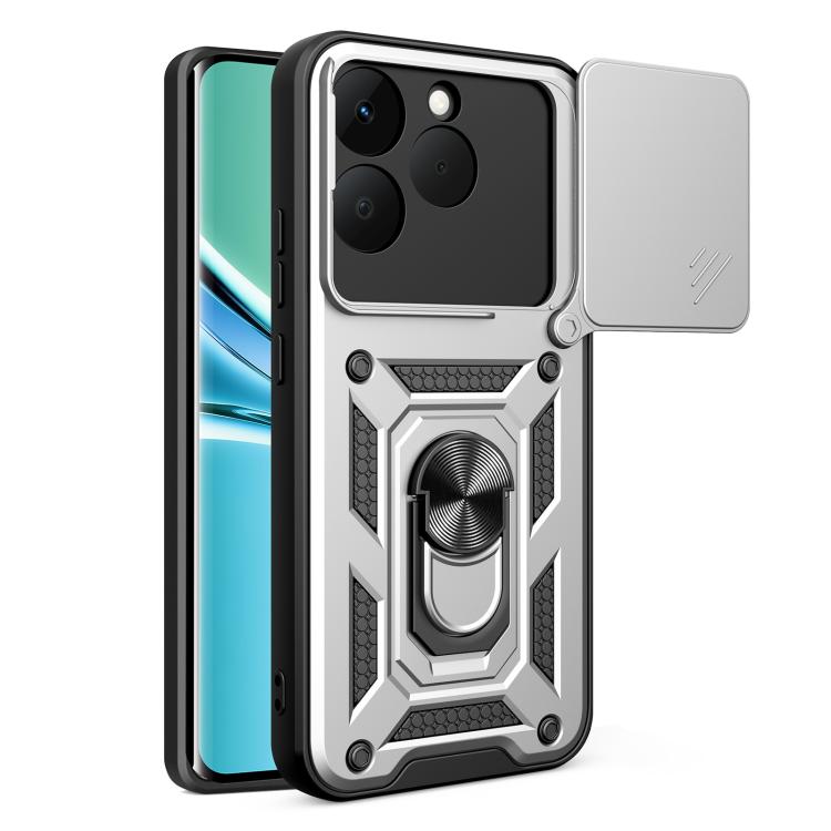 Cover per fotocamera scorrevole Custodia per telefono PC ibrida in TPU, For Realme 15T 5G, For Realme C71 4G, For Realme Neo7x / P3 5G