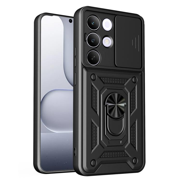 Cover per fotocamera scorrevole Custodia per telefono PC ibrida in TPU, For Realme C71 India / Note 70T 4G, For Realme 15x 5G India / C85 5G, For Realme C85 Pro 5G India