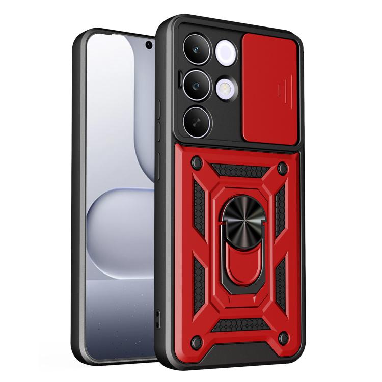 Cover per fotocamera scorrevole Custodia per telefono PC ibrida in TPU, For Realme C71 India / Note 70T 4G, For Realme 15x 5G India / C85 5G, For Realme C85 Pro 5G India