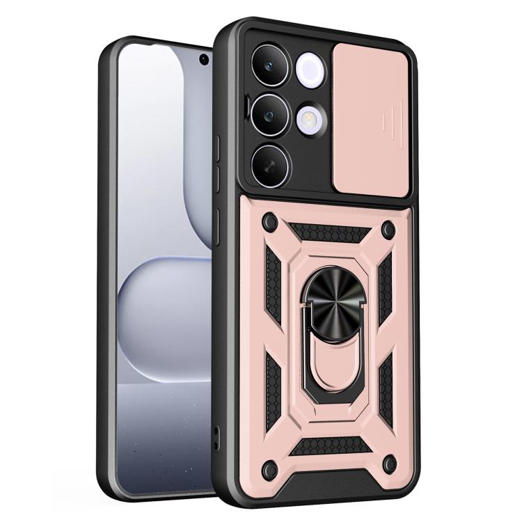 Cover per fotocamera scorrevole Custodia per telefono PC ibrida in TPU, For Realme C71 India / Note 70T 4G, For Realme 15x 5G India / C85 5G, For Realme C85 Pro 5G India