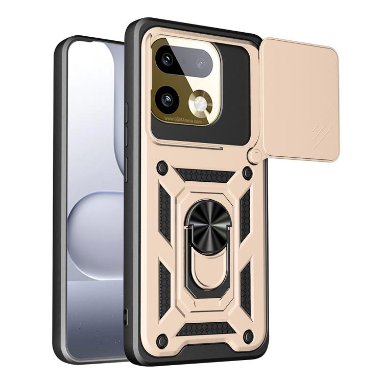 Cover per fotocamera scorrevole Custodia per telefono PC ibrida in TPU, For Realme 16 Pro+ 5G Global, For Realme 16 Pro / 16 Pro+ 5G, For Realme P4x 5G India