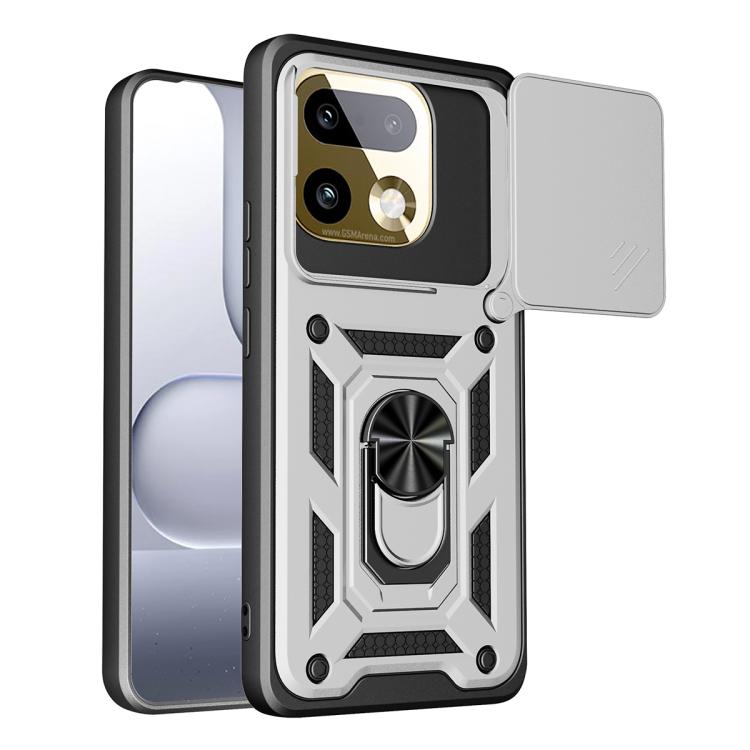 Cover per fotocamera scorrevole Custodia per telefono PC ibrida in TPU, For Realme 16 Pro+ 5G Global, For Realme 16 Pro / 16 Pro+ 5G, For Realme P4x 5G India