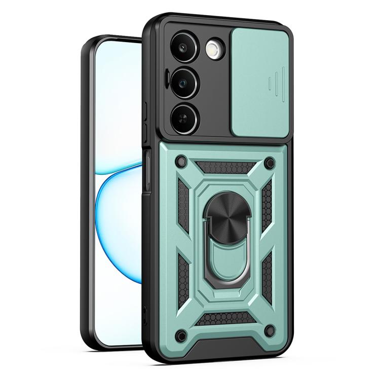 Cover per fotocamera scorrevole Custodia per telefono PC ibrida in TPU, For Realme P4 Power 5G, For Realme C83 5G, For Realme 16 5G