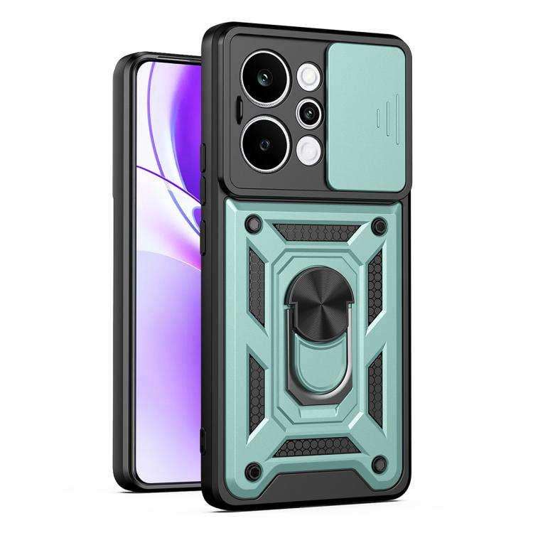 Cover per fotocamera scorrevole Custodia per telefono PC ibrida in TPU, For Realme P4 Power 5G, For Realme C83 5G, For Realme 16 5G