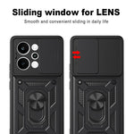 Cover per fotocamera scorrevole Custodia per telefono PC ibrida in TPU, For Realme P4 Power 5G, For Realme C83 5G, For Realme 16 5G