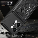 Cover per fotocamera scorrevole Custodia per telefono PC ibrida in TPU, For Realme P4 Power 5G, For Realme C83 5G, For Realme 16 5G
