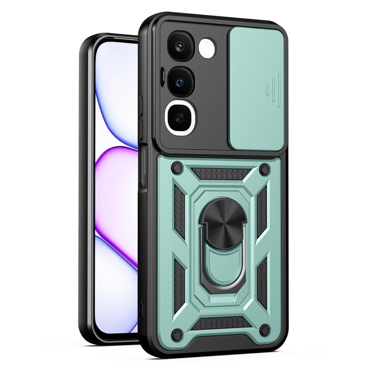 Cover per fotocamera scorrevole Custodia per telefono PC ibrida in TPU, For Realme 16T 5G, For Realme C100i / C100x 4G, For Realme C100 4G