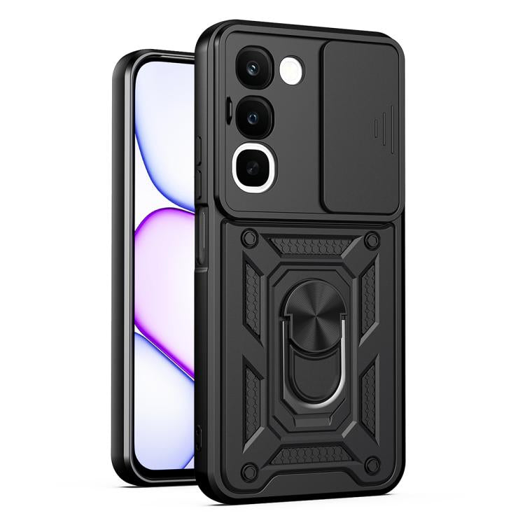 Cover per fotocamera scorrevole Custodia per telefono PC ibrida in TPU, For Realme 16T 5G, For Realme C100i / C100x 4G, For Realme C100 4G