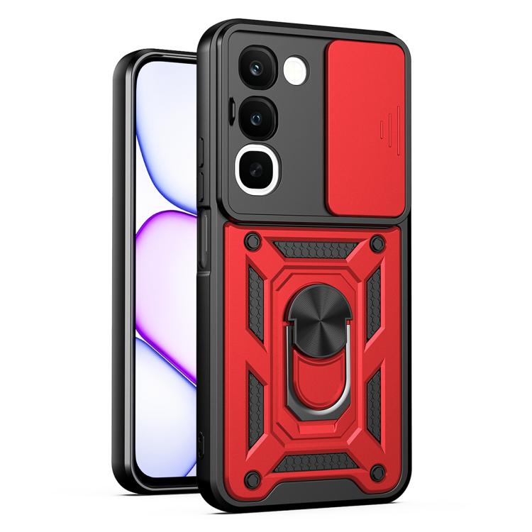 Cover per fotocamera scorrevole Custodia per telefono PC ibrida in TPU, For Realme 16T 5G, For Realme C100i / C100x 4G, For Realme C100 4G