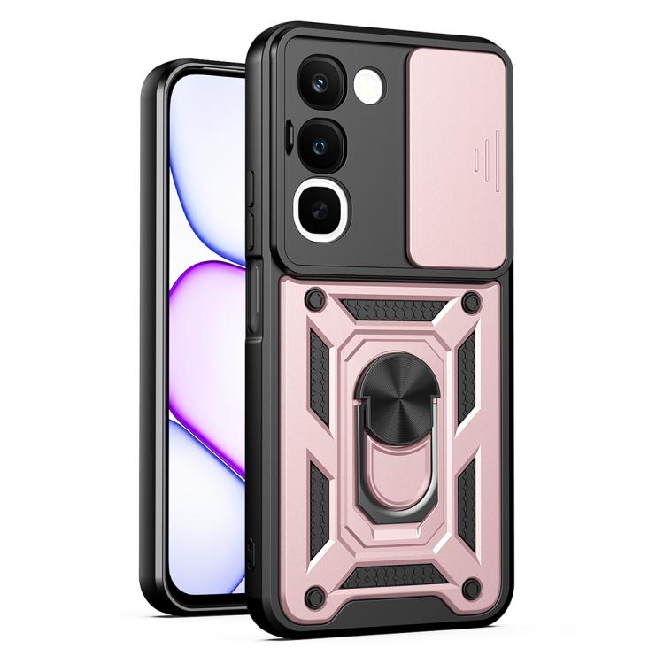 Cover per fotocamera scorrevole Custodia per telefono PC ibrida in TPU, For Realme 16T 5G, For Realme C100i / C100x 4G, For Realme C100 4G