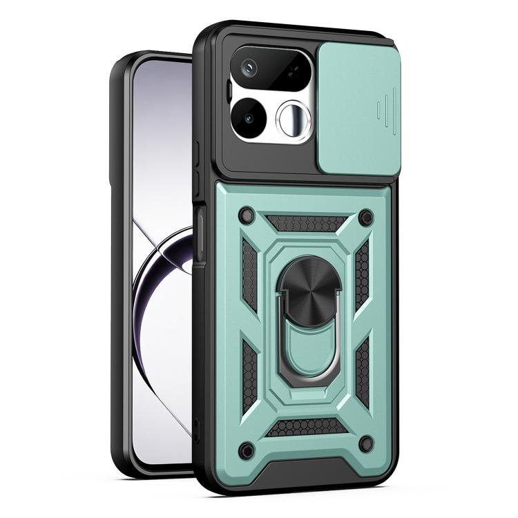 Cover per fotocamera scorrevole Custodia per telefono PC ibrida in TPU, For Realme 16T 5G, For Realme C100i / C100x 4G, For Realme C100 4G