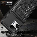 Cover per fotocamera scorrevole Custodia per telefono PC ibrida in TPU, For Realme 16T 5G, For Realme C100i / C100x 4G, For Realme C100 4G