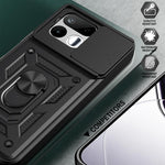 Cover per fotocamera scorrevole Custodia per telefono PC ibrida in TPU, For Realme 16T 5G, For Realme C100i / C100x 4G, For Realme C100 4G